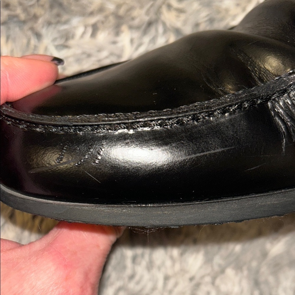 GUCCI Black and Red Loafers Slip-Ons - Picture 11 of 14